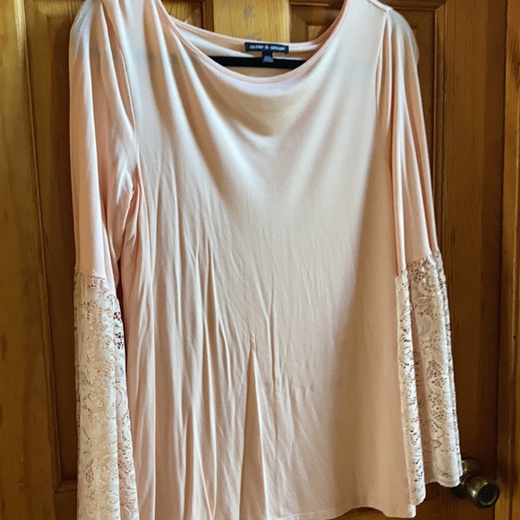 Cable and gauge blousy shirt - Picture 4 of 4